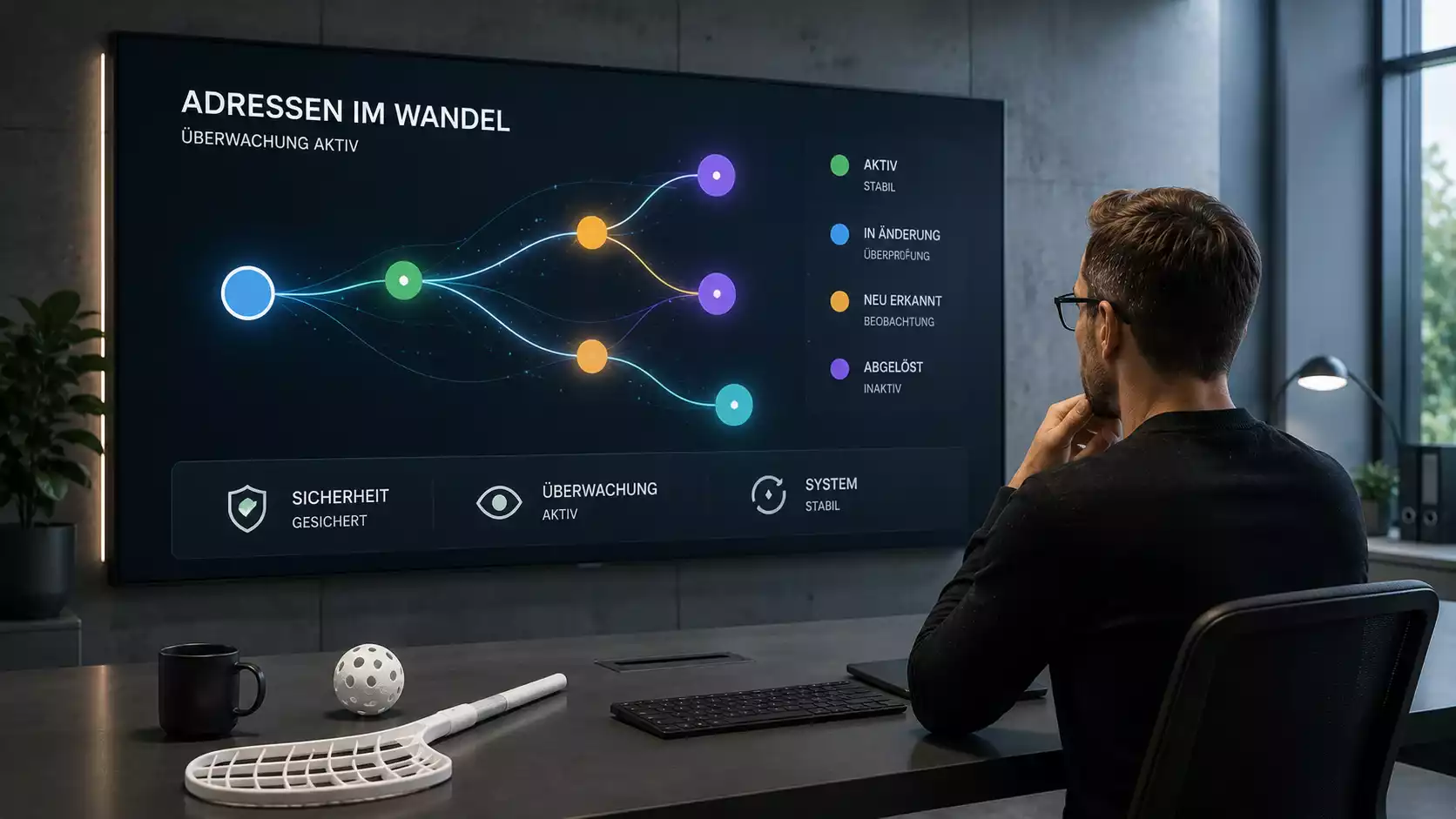 Schematische Darstellung wechselnder Webadressen eines gesperrten Anbieters