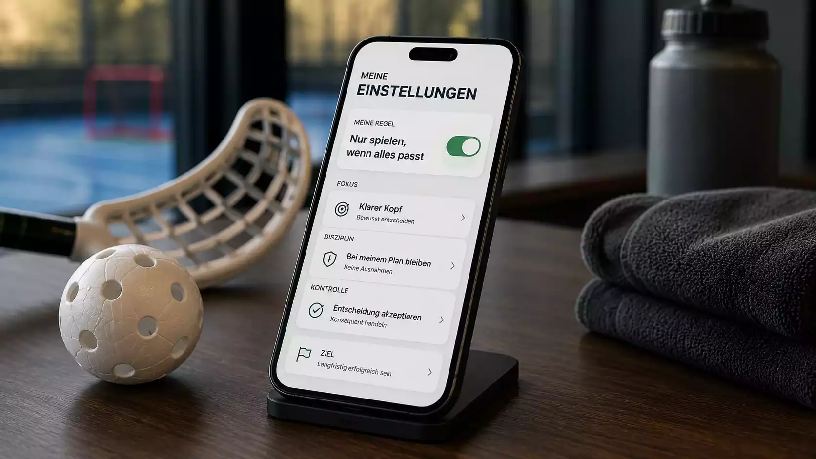 Wettender legt am Smartphone eine feste Einheitsgrösse pro Wette fest