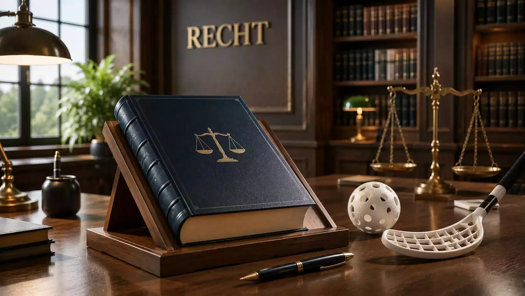 Aufgeschlagenes Gesetzbuch zum schweizerischen Geldspielrecht auf einem Tisch