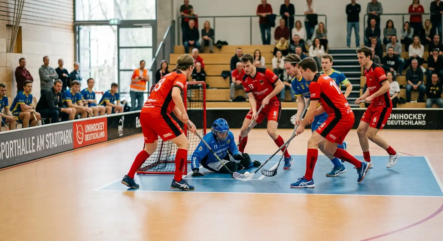 Klar überlegenes Unihockey-Team belagert dauerhaft das gegnerische Drittel