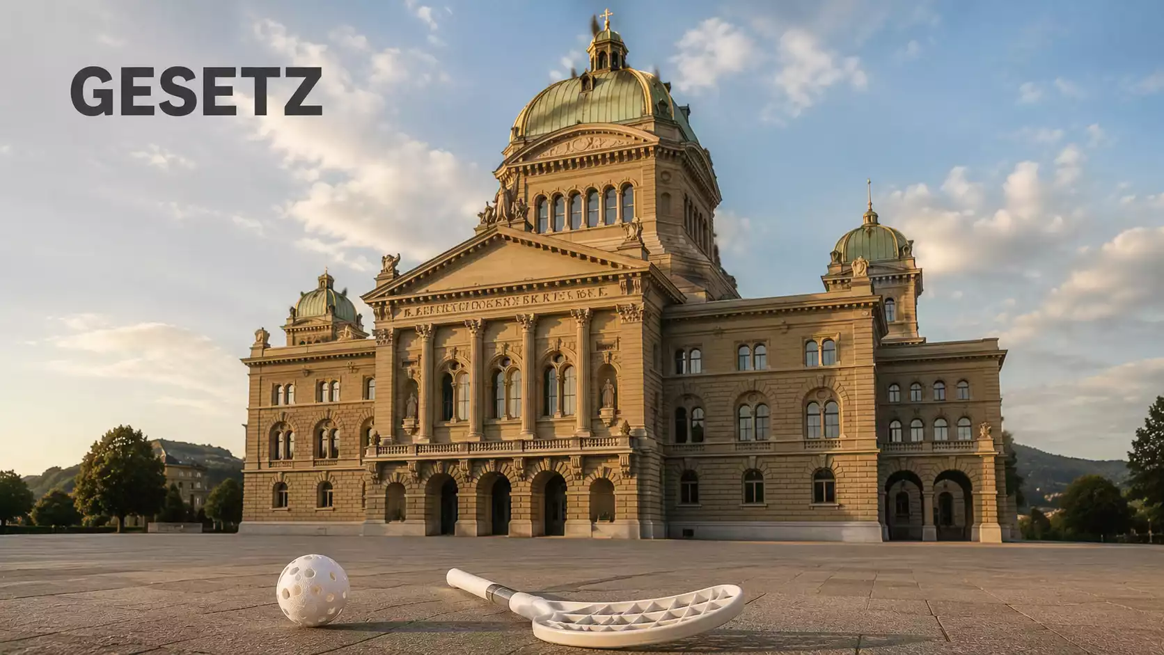 Schweizer Parlamentsgebäude in Bern als Symbol für die nationale Gesetzgebung