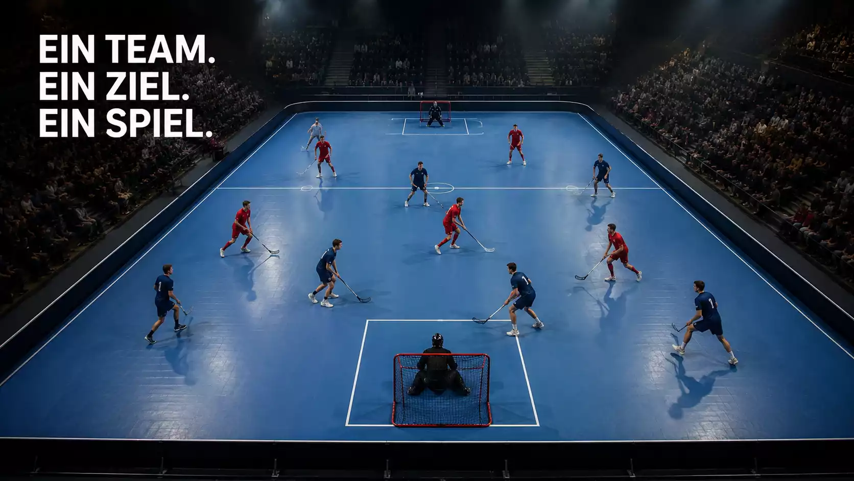 Übersicht verschiedener Wettmärkte bei einem Unihockey-Spiel, Symbolbild mit Spielszene und Quoten