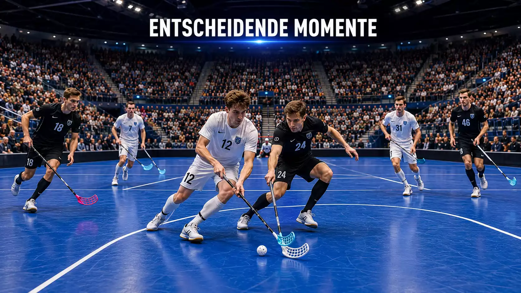 Spitzenspiel der höchsten Schweizer Unihockey-Liga vor vollen Rängen