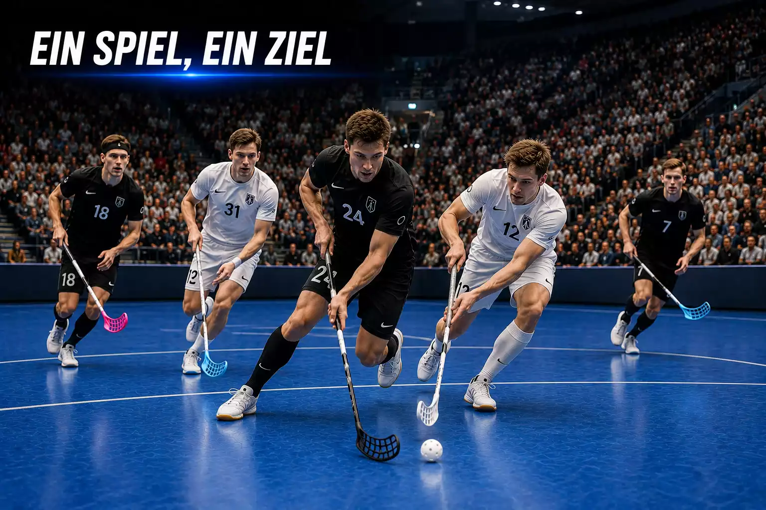 Vollbesetzte Halle während eines Spiels der Schweizer Unihockey-Topliga