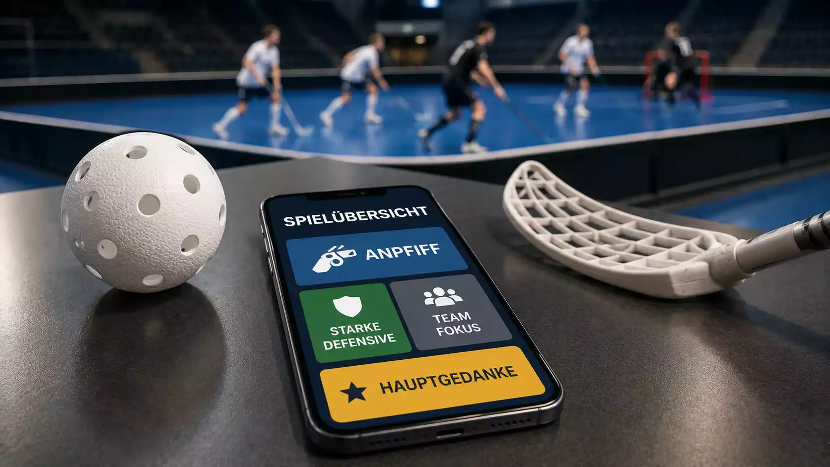 Quotenübersicht zu einem Unihockey-Spiel auf einem Smartphone