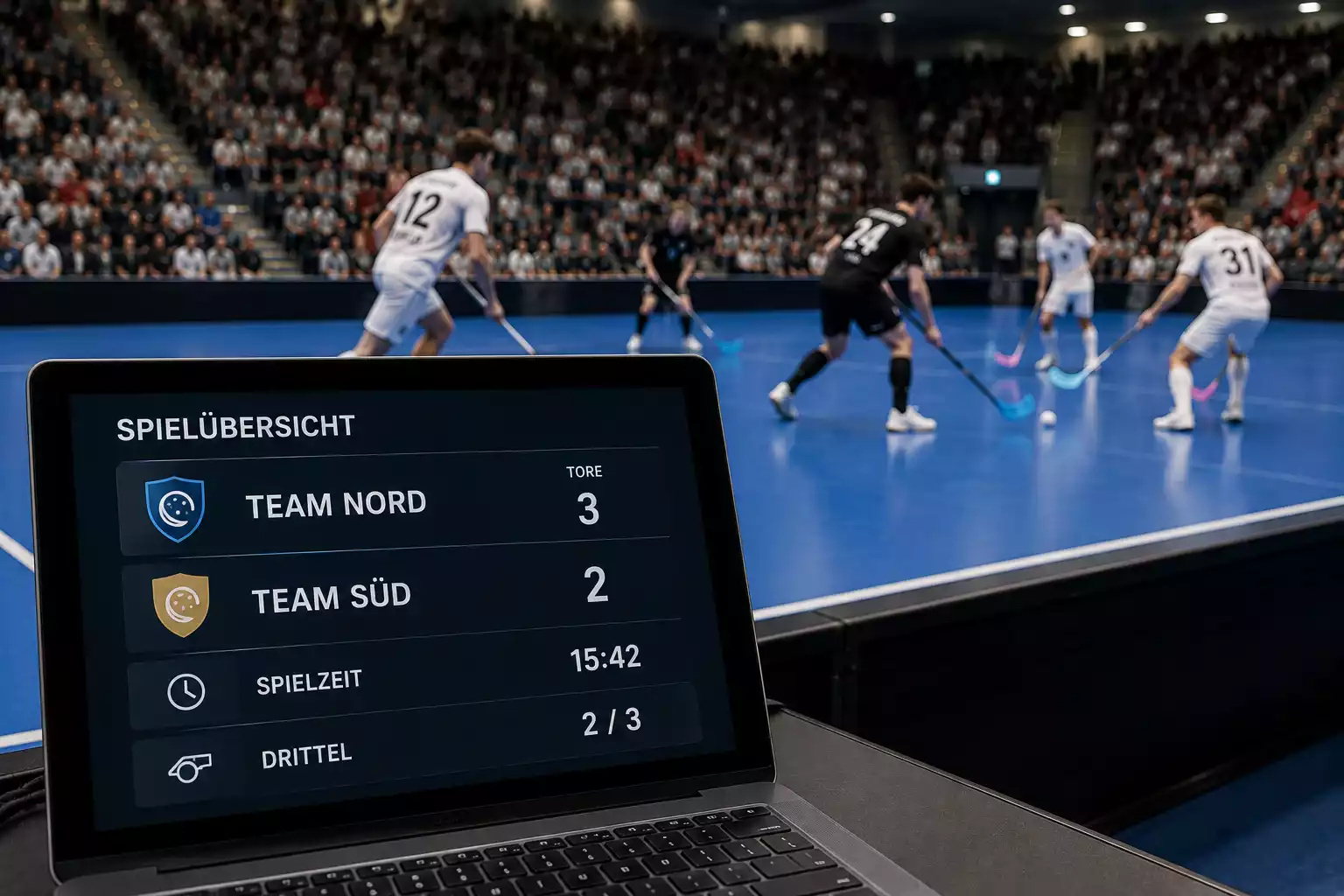Schlichte Tabellenübersicht der Mannschaften der höchsten Unihockey-Liga