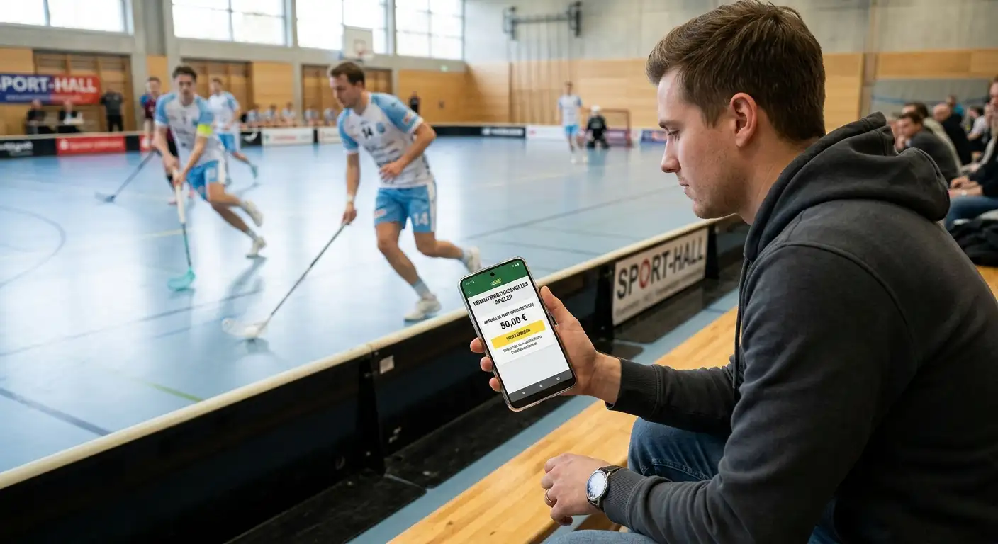 Wettender nutzt am Smartphone eine Funktion zum verantwortungsvollen Spielen